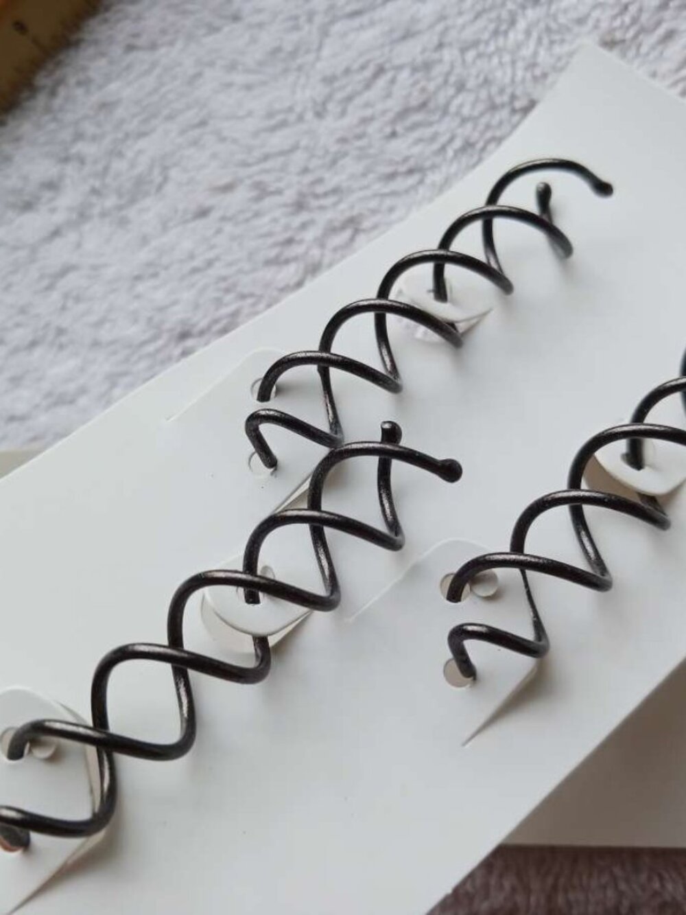 3 Conair Pin Twirls Metal Spiral Hair Spin Pins Bun Updo Hair Accent Gray 2.25"